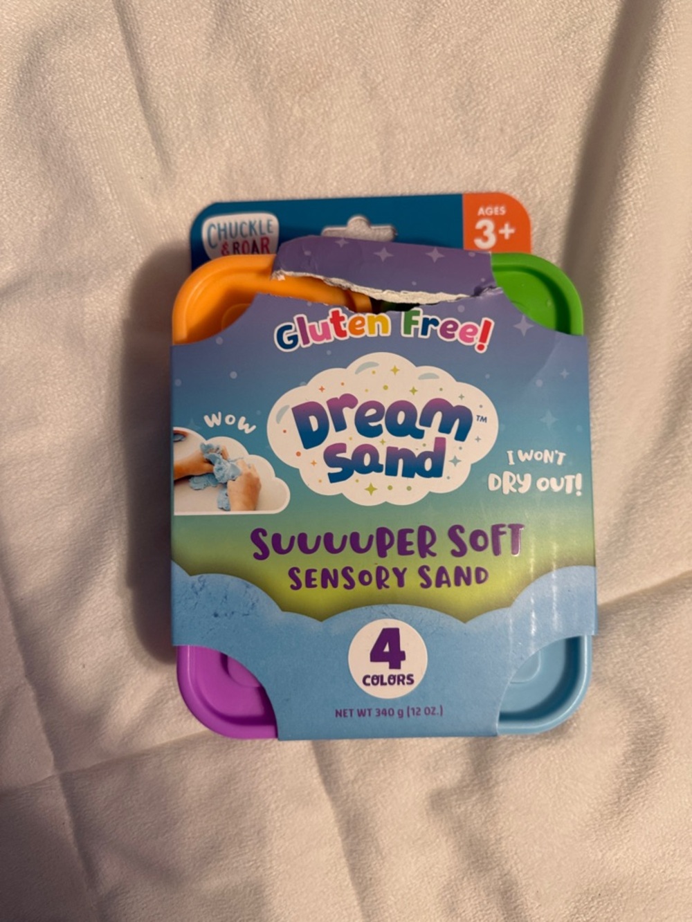 Dream Sand Suuuper Soft Sensory Sand - 4 Colors (Blue, Purple, Orange, Green)